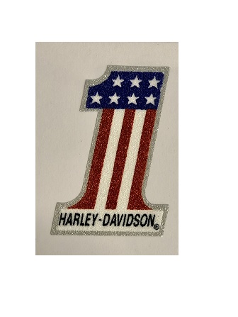 Harley-Davidson american #1 glitteres matrica