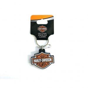 Harley-Davidson orange B&S vinyl kulcstartó