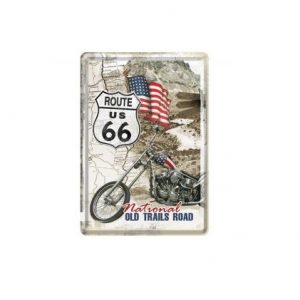 Route66 fém képeslap