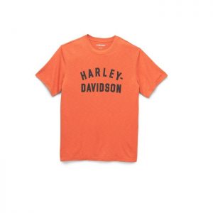 Harley-Davidson Orange Premium Staple férfi rövid ujjú póló