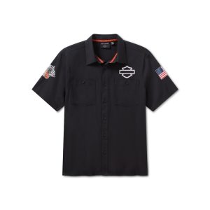 Harley-Davidson Factory Racing férfi rövid ujjú ing